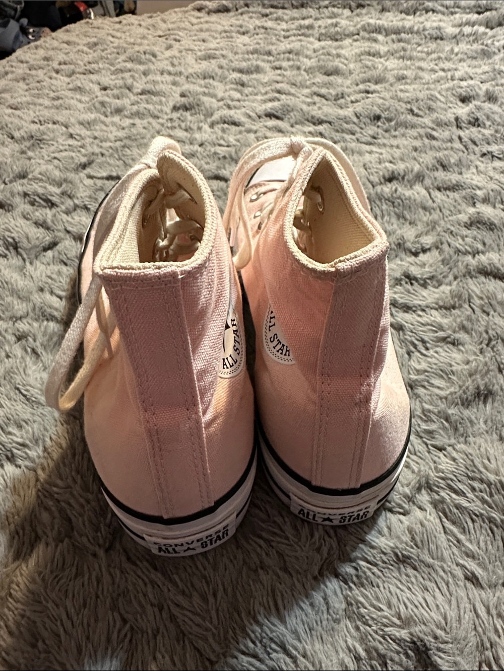Converse Pink High-Top Platform Sneakers - Picture 3 of 7